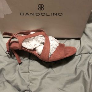Bandolino Womens Tamar 2 Pink Faux Suede